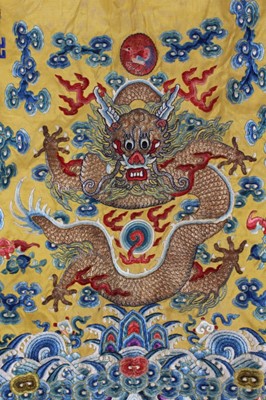 Lot 33 - An Imperial dragon robe, jifu, Chinese, late...