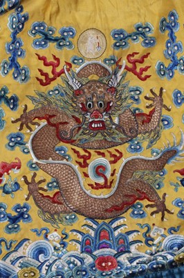 Lot 33 - An Imperial dragon robe, jifu, Chinese, late...