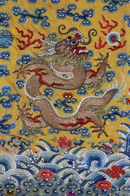 Lot 33 - An Imperial dragon robe, jifu, Chinese, late...