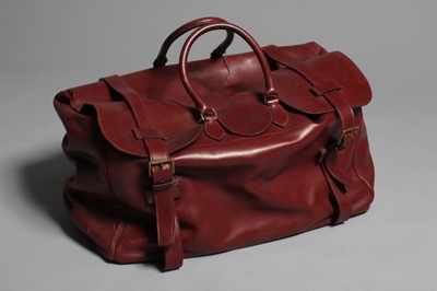 Lot 4 - An Hermès ox-blood leather duffle bag, late...