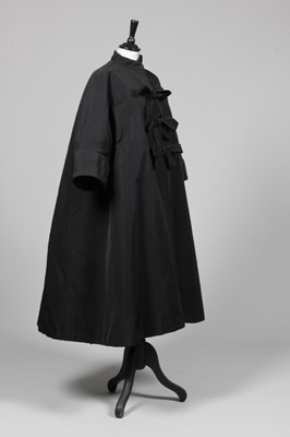 Lot 61 - A fine Balenciaga couture black silk faille...