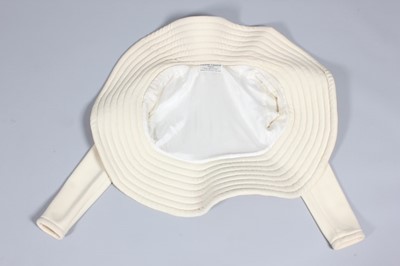 Lot 94 - A Pierre Cardin cream wool crepe 'circle'...