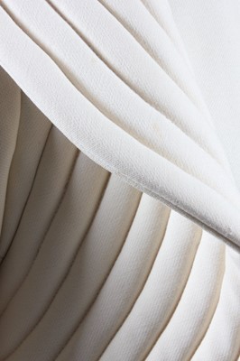Lot 94 - A Pierre Cardin cream wool crepe 'circle'...