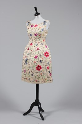 Lot 75 - A Balenciaga couture embroidered ivory...