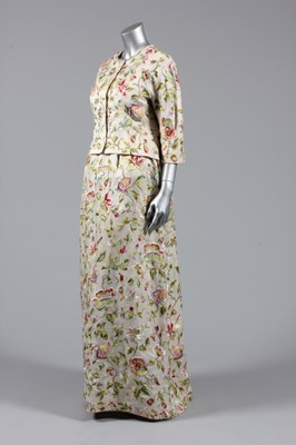 Lot 71 - A Balenciaga couture embroidered gazar evening...