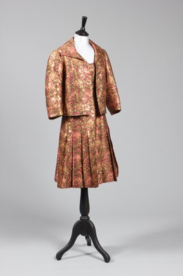 Lot 74 - A fine Chanel haute couture brocaded silk and...