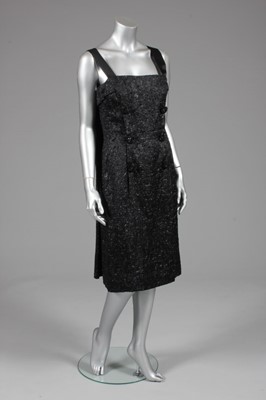Lot 88 - A Madeleine de Rauch black cloqu satin...