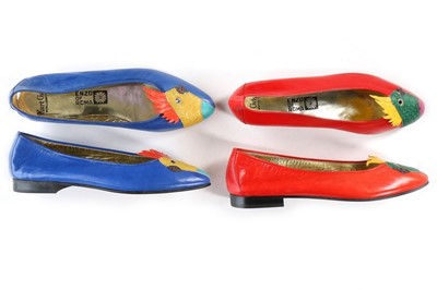 Lot 20 - Ten pairs of fun designer shoes, 1970s-1990s,...