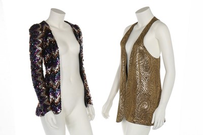 Lot 8 - A Biba zig-zag sequinned jacket, mid-1970s,...