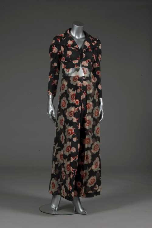 Lot 207 - An Ossie Clark/ Celia Birtwell printed chiffon...