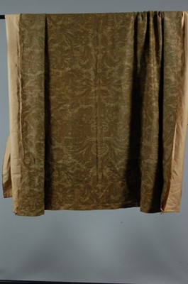 Lot 61 - Two panels of Mariano Fortuny printed cotton,...