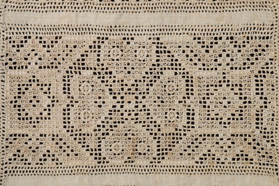 Lot 424 - A lace border-band sampler, English, mid 17th...