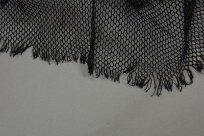 Lot 214 - A Thea Porter black tulle dress with sequined...