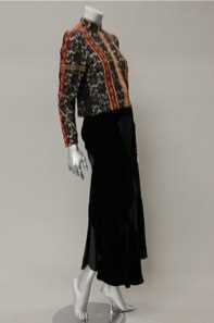 Lot 200 - A Thea Porter Chazara blouse and gipsy skirt,...