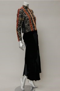 Lot 200 - A Thea Porter Chazara blouse and gipsy skirt,...