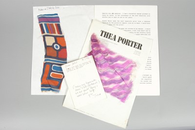 Lot 199 - Thea Porter archival material, including...
