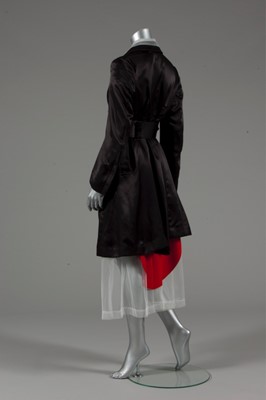 Lot 265 - Rei Kawakubo/Comme des Garons black satin and...