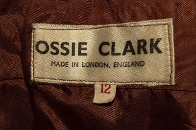 Lot 213 - An Ossie Clark snakeskin jacket, early 1970s,...