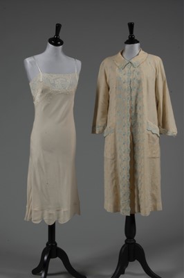 Lot 95 - Six petticoats, 1940s-50s, mainly silk and...