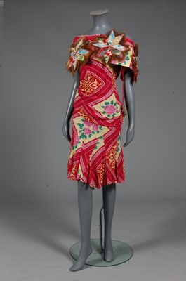 Lot 274 - A John Galliano oriental printed chiffon...