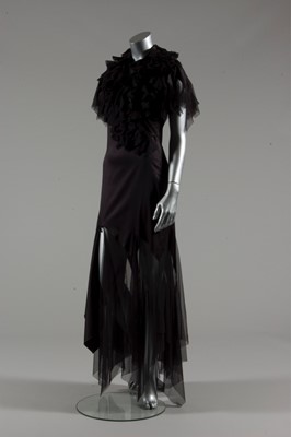 Lot 270 - An Alexander McQueen black jersey and tulle...