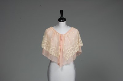 Lot 113 - Three lace boudoir jackets, 1930s-50s,...