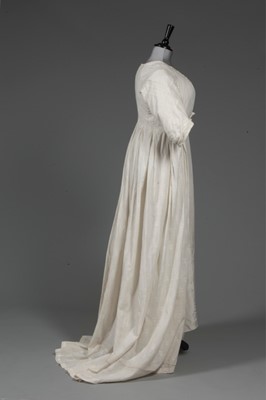 Lot 44 - A whitework embroidered open robe, circa...