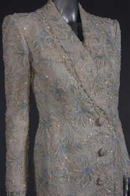 Lot 290 - Princess Diana's Catherine Walker formal white...
