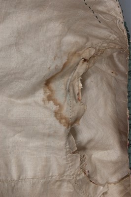 Lot 45 - A brocaded silk open robe 'à la polonaise',...