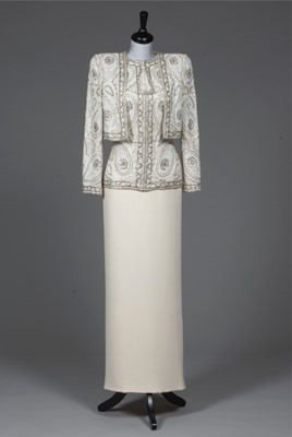 Lot 243 - A Valentino couture elaborately beaded and...