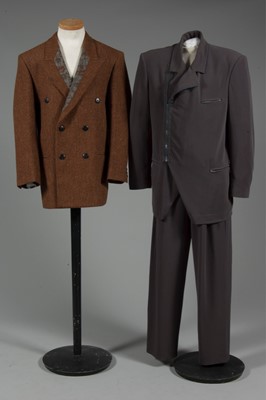 Lot 271 - An Issey Miyake grey polyester suit, circa...