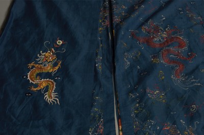 Lot 38 - An embroidered dragon robe, Chinese, circa...