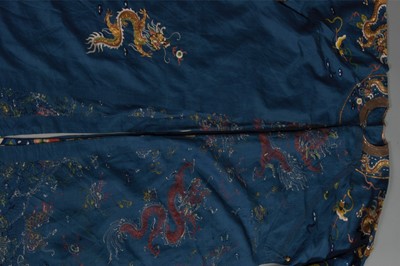 Lot 38 - An embroidered dragon robe, Chinese, circa...