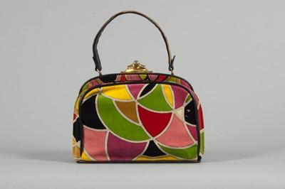 Lot 1 - A Pucci printed velvet bag, 1960s, labelled...