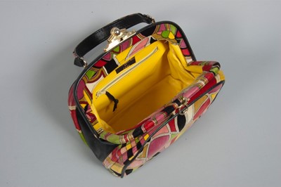 Lot 1 - A Pucci printed velvet bag, 1960s, labelled...