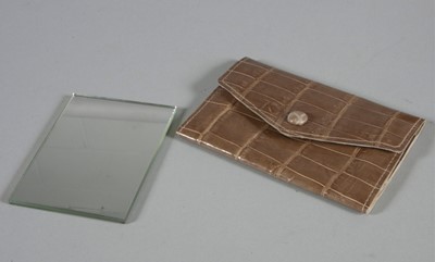 Lot 8 - A Gucci cafau lait crocodile handbag, 1960s,...
