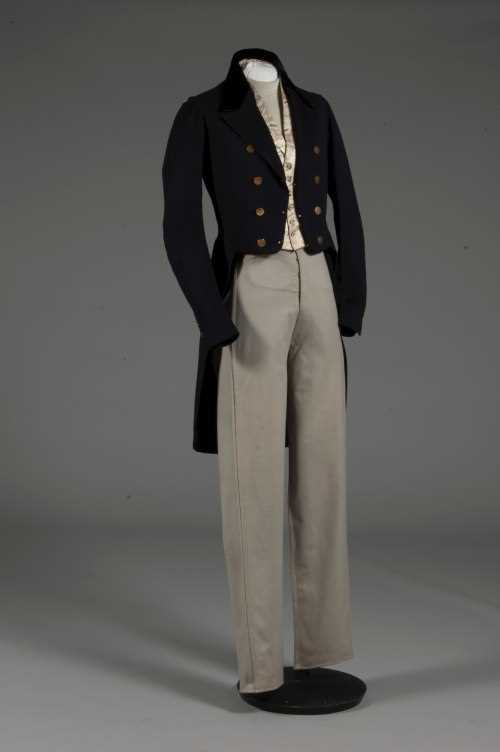 Lot 51 - A rare gentleman's day ensemble, early 1850s,...