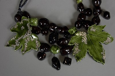 Lot 12 - A Givenchy porcelain necklace, haute couture...