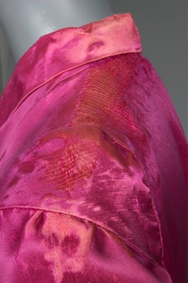 Lot 84 - A rare Schiaparelli shocking pink satin...