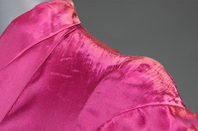 Lot 84 - A rare Schiaparelli shocking pink satin...