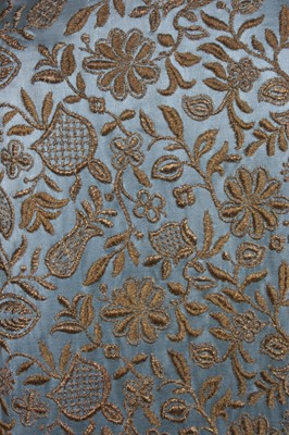 Lot 79 - A Paquin pale blue embroidered orientalist...