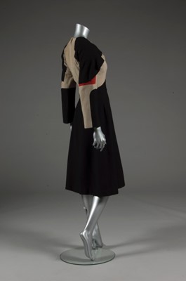 Lot 77 - A Gilbert Adrian wool day dress, probably...