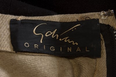 Lot 77 - A Gilbert Adrian wool day dress, probably...