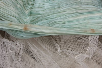 Lot 146 - A Sybil Connolly pleated linen evening...