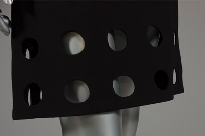 Lot 185 - A good Pierre Cardin black wool futuristic...