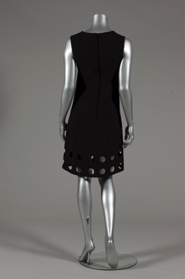 Lot 185 - A good Pierre Cardin black wool futuristic...