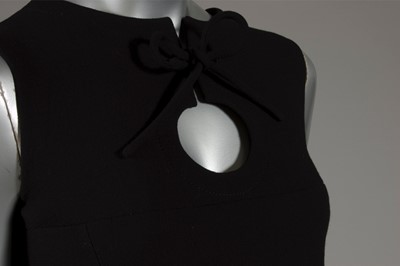 Lot 185 - A good Pierre Cardin black wool futuristic...