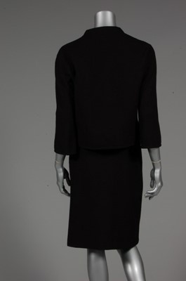 Lot 133 - A Balenciaga couture black day suit, 1956,...