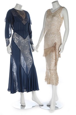 Lot 133 - A group of evening wear in winter tones,...