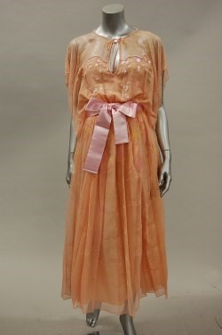 Lot 126 - A Zandra Rhodes sea-shell print chiffon dress,...